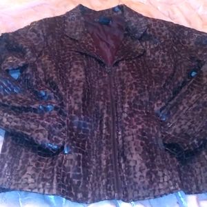 10 Selene Sport faux snake jacket